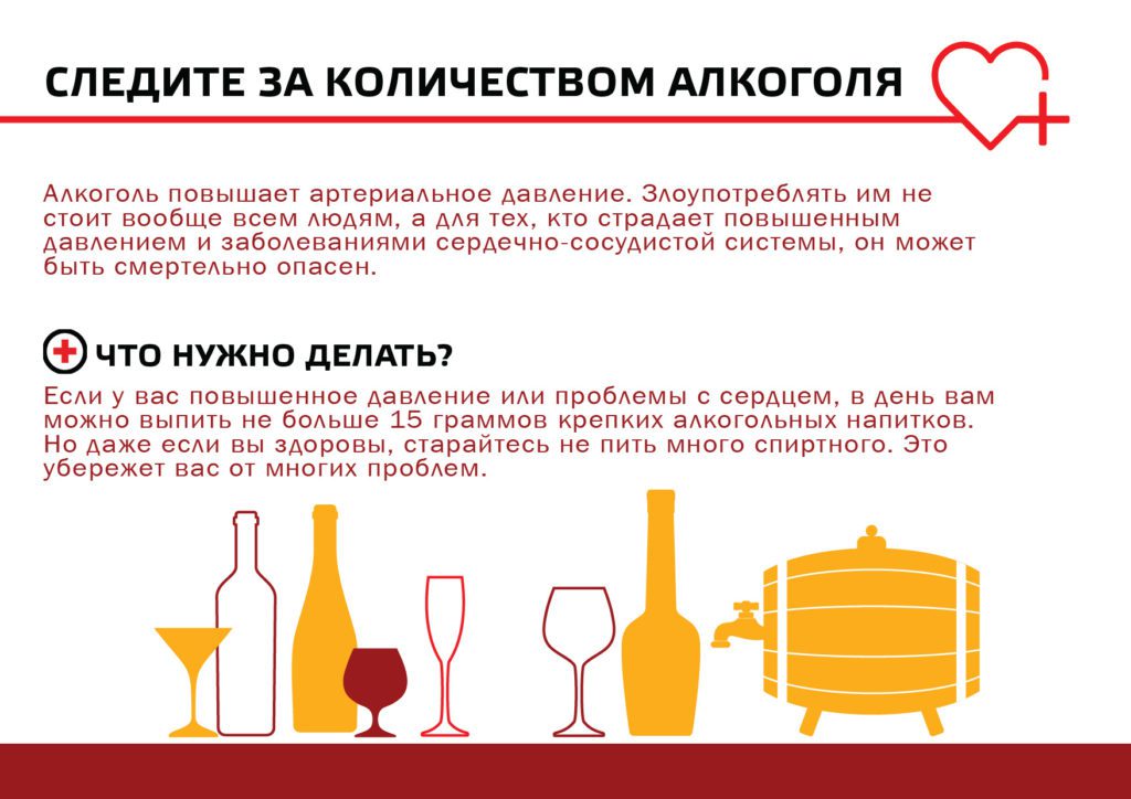Можно ли алкоголь при давлении